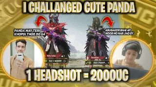 CUTE PANDA vs ROARABUBAKER - 1 HEADSHOOT KILL 2000 UC - SAMSUNG,A3,A5,A6,A7,j2,J5,J7,S5,S6,S7,59,A10