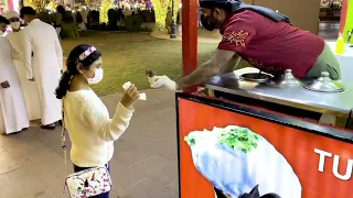 Turkish Ice Cream Tricks in Dubai | #turkishicecream #dondurma #streetfood
