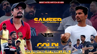 GOLDI VS SAMEER 🔥🪁गोल्डी VS समीर 😨 Who is The new king in kite Fighting Let's see SHARE SUBSCRIBE