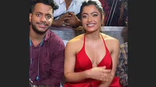 Rashmika Mandanna Look Hot 🥵 In Red Dress At India's Most Stylish Award 2022 ||
