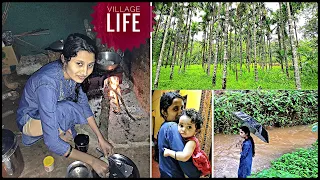 ಪ್ರಕೃತಿ ಮಡಿಲಲ್ಲಿ ಹಳ್ಳಿಯ ಜೀವನ | ತನ್ವಿಯ ಆಟಾ ಎಷ್ಟು ಚೆಂದ 😍 | ammana mane | kannada vlogs