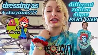 I dressed up as a different zodiac sign everyday for a week to school.... (part one)