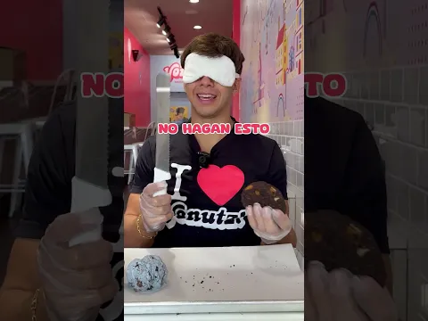 Hago un nuevo sabor de DONAS con los OJOS VENDADOS🍩
