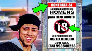 FINGI ESTAR CONTRATANDO ATORES PARA FILMES ADULTOS E AS LIGAÇÕES PASSARAM DOS LIMITES 😂😂😂