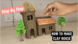 In Less Than 2 Minutes Learn How To Make A Miniature Clay House Step By Step, ||