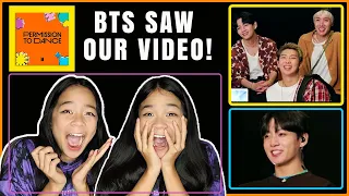BTS Reaction | We Got Interviewed for BTS (방탄소년단) 'Permission to Dance' Premiere Party on RELEASED