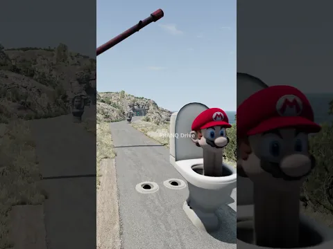 Skibidi Toilets 3 Skibidi Bollard Hammer Crush – BeamNG.drive