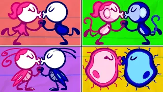 Pencilmate Turns into a MONKEY! 🙊🐒 | Pencilmation | Animated Cartoons