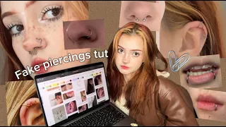 Making fake piercings with paperclips✧˖°/6 tutorials
