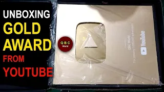 Unboxing Gold Play Button Award From Youtube | QBC World