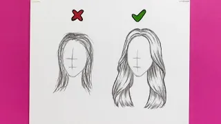 Doğru ve kolay bir şekilde saç çizimi | Adım adım eğitim videosu | Abit bozdal çizimleri #hair