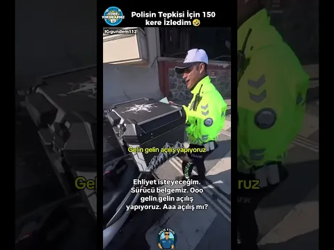 Ehliyet Açılışı Yapan Trafik Polisi👮‍♂️ #komedi #komikyorum #komikyorumlar