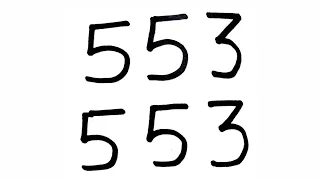 How to draw Dog Using 553 Number | Dog Drawing Easy for beginners | Dog Drawing Easy