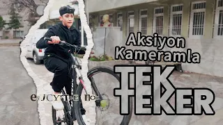 Aksiyon Kamerasıyla Mahalleyi Turladım #heyecanlı #eğlence #bisiklet