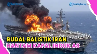 🔺DETIK-DETIK EMPAT RUDAL BALISTIK IRAN HANTAM KAPAL INDUK AS❗