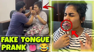Fake Tongue Prank 😂| He Got Shocked 😱| April Fool Prank | Prank Gone Wrong 😰 | KL With TN