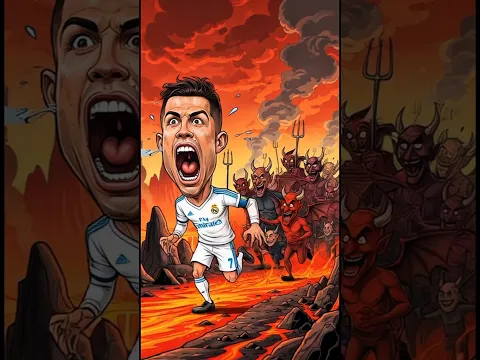 رونالدو ضد الشيطان ميسي من سيفوز بالجحيم؟ 🔥😈