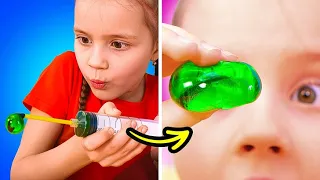 🪩 Colorful Paint Balls! 😍 Easy One-Ingredient DIY Craft & Playtime! 🎨💫