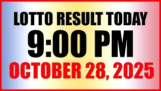 Lotto Result Today 9pm Draw October 28, 2025 Swertres Ez2 PCSO