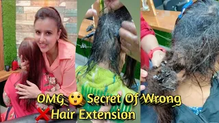 Falak Naaz ne Yeh kaise kiya? Step by step video! Beware of Wrong Hair Extension!Tangled!@FalakNaaz