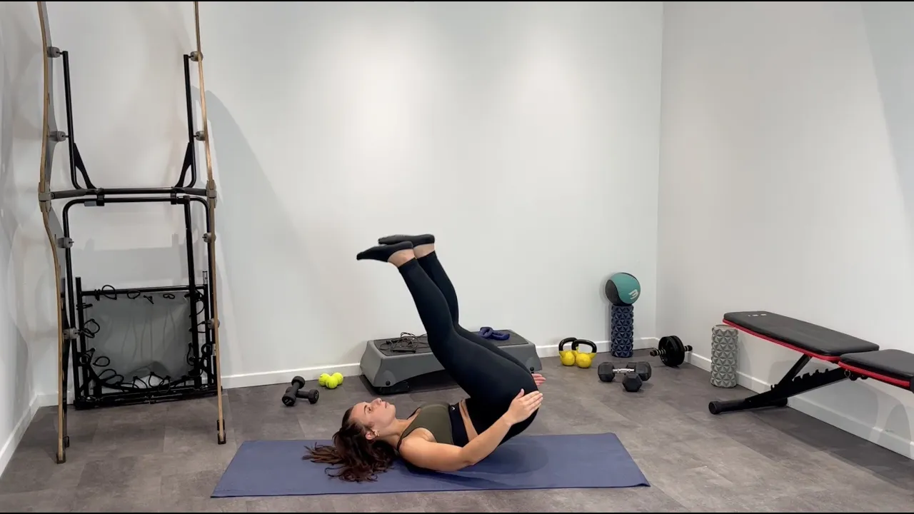 Image Burpee inversé jambes croisées