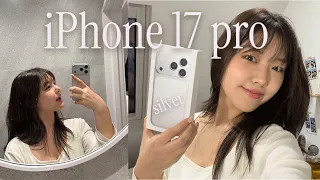 아이폰 17프로 언박싱🩶 | Pro를 사야하는 이유 | UX디자이너에게 추천? | 유튜브 카메라 추천 | 장점 vs 단점 솔직리뷰