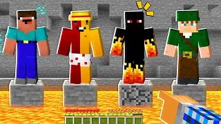 QUAL VOCÊ SALVARIA NOOB VS GELEIA VS ATHOS VS ROBIN HOOD NO MINECRAFT ?