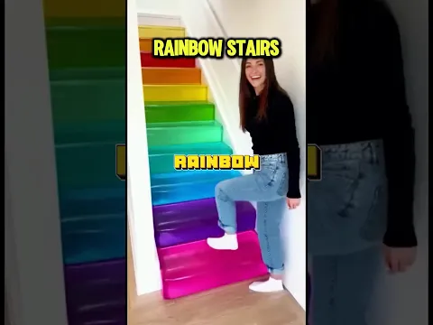 Which of these stairs would you attach to your family room? ❤️🌈