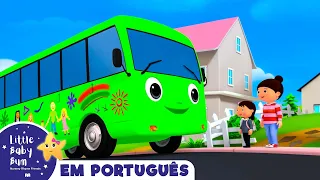 10 pequenos ônibus | Canções para crianças | Little Baby Bum em Português
