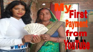 MY FIRST PAYMENT FROM YOUTUBE !! MY YOUTUBE EARNING #@KHUSHBOOBHARTI