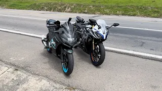Gixxer 250 SF vs CF moto 250srs🔥 Le sacamos el pistón a la Gixxer😱 humillación total 😎