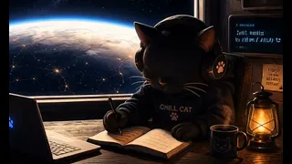 Chill Cat 🌎 Above Earth - Lofi Beats to Relax & Focus