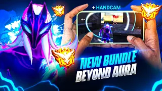 NEW LEGENDARY "AURORA EVO" BUNDLE🔥1vs4 Handcam😈 IPhone 15 Pro Max📲 | Free Fire |