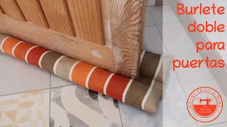 Burlete doble para evitar corrientes de aire, polvo y ruidos (con patrón)
