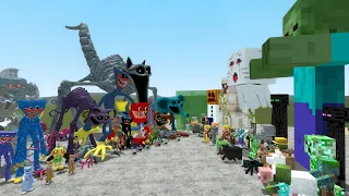 ALL POPPY PLAYTIME CHAPTER 3 CHARACTERS VS ALL MINECRAFT MOBS In Garry's Mod!