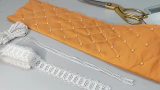 Quilting और Beads से बनाएं Trouser/Palazzo का बेहद ख़ूबसूरत Design/ Beautiful Quilted Trouser Design