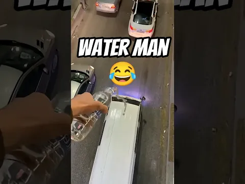 Man Dumps Water on Car Then This Happened 🤣 #shorts