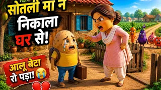 The Cruel Stepmother Threw the Potato Boy Out! 💔 | Heart Touching Vegetable Story
