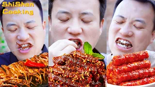 Eating Duck or Flowers?Village Wild Cooking 2022 | Chinese Food Eating Show | Funny Mukbang ASMR