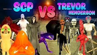 TEAM SCP Vs. MONSTER TREVOR HENDERSON ? SIAPA KAH PEMENANGNYA ?? di garrys mod!