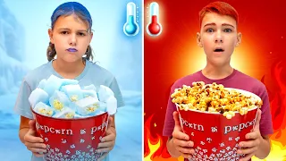 Desafío de Calor y Frío con Dinero en Juego! 🔥❄️💵 Vania Mania Kids