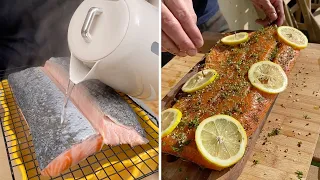 FISH RECIPE 🐟 3 ideas for frying salmon