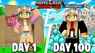 I Survived 100 DAYS as a BILLIONAIRE in Minecraft