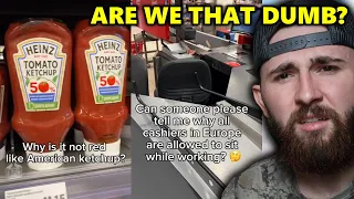 10 Minutes of Confused Americans in Europe.. *I'm Ashamed*