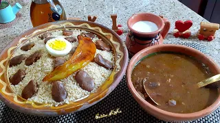 كسكسي بمرقة الفول اليابس، طبق تقليدي شتوي من المطبخ القبائلي صحي و بنين بدون لحوم 🇩🇿✌️🇩🇿