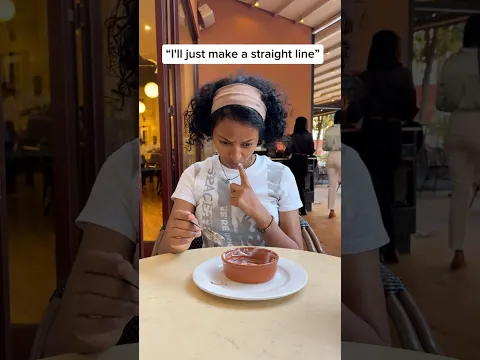 Eating dessert in a straight line is harder than it looks! #funny #humor #foodie