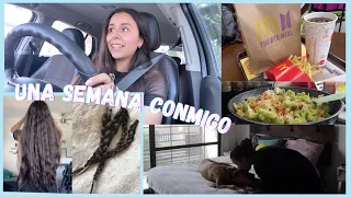 una semana conmigo intentando salir más al mundo: me corté el cabello, el podcast y bts!