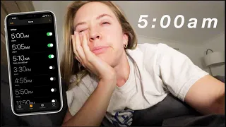 Making myself wake up at 5am! Becoming a morning person!