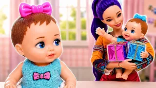Twin Baby Learns About Family Love | Barbie Doll Family | 루아 루비