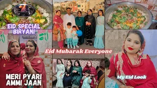 Eid-Ul-Fitr Mubarak ✨ || Eid Special Biryani 😋 || #family  #eidmubarak #twinning #new2023 #eidvlog